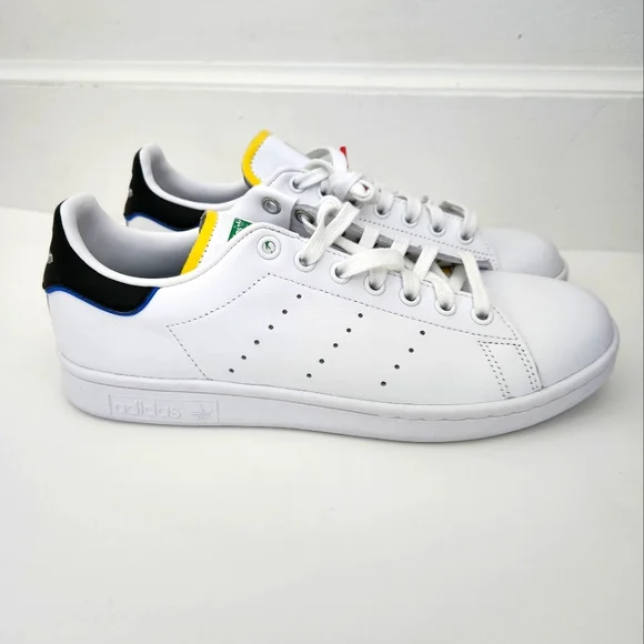 adidas gazelle silver green womens ADIDAS x STAN SMITH Size 13 White Leather Low Top Lace-Up Sneakers  Sui  Generis Designer Consignment